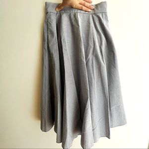 Uniqlo Blue Stripe Midi Skirt | Size XS